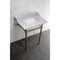 Kingston Brass 30 Carrara Marble Console Sink with Brass Legs, Marble WhiteBrushed Brass LMS30MBSQ7 - alternate 2